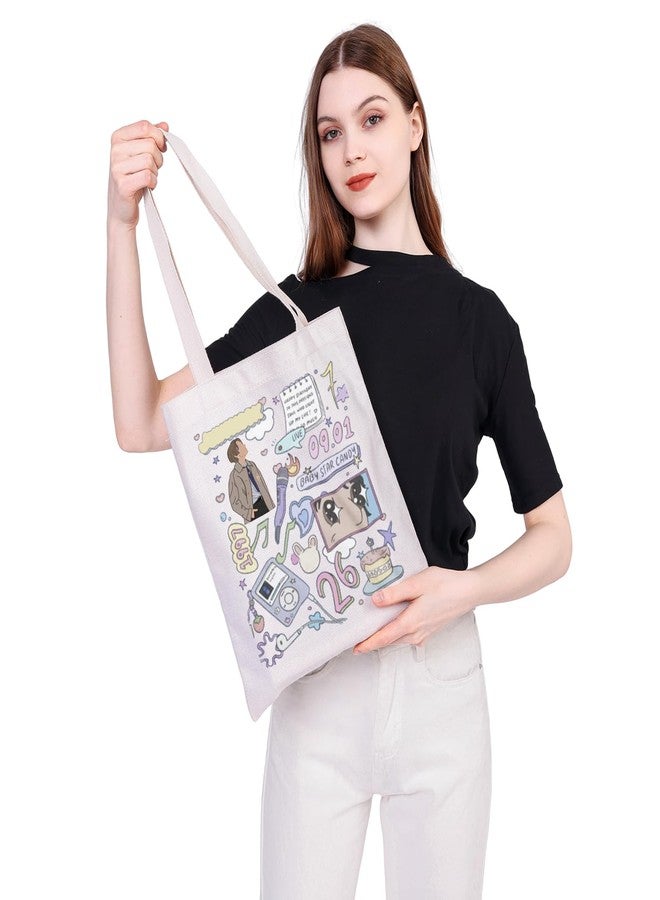 MEIKIUP Korean Boy Band Member Tote Bag Fans Gift Idol Merchandise Music Team Members Shoulder Bag (J TB2) - Image 2