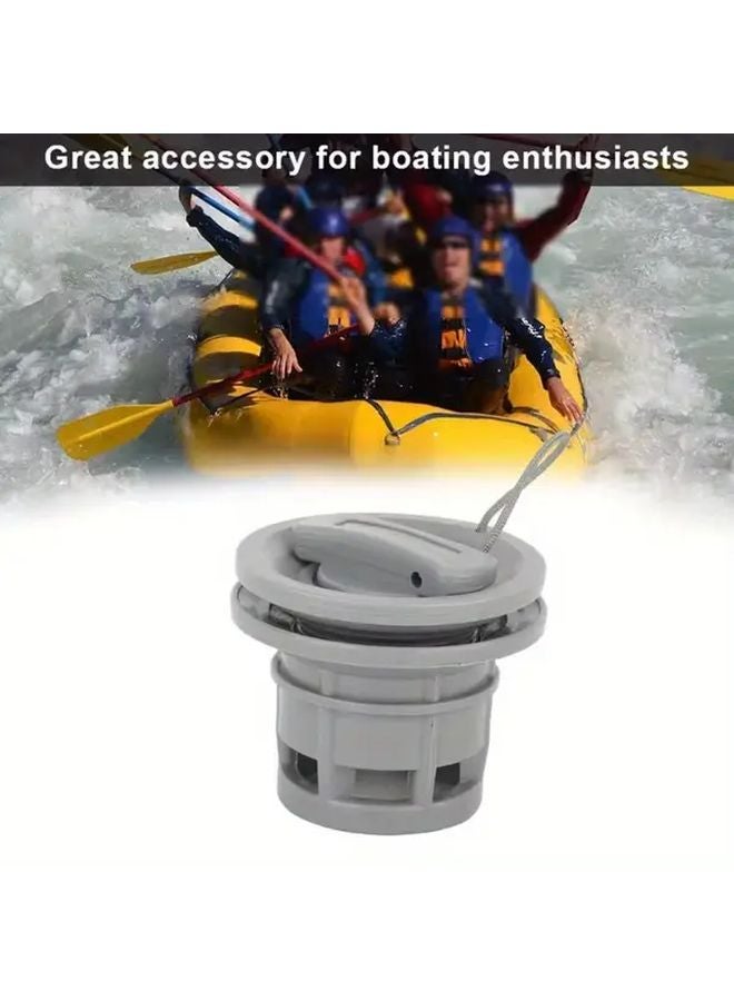 فوهة صمام هواء عالي الضغط باللون الرمادي لقوارب الكاياك القابلة للنفخ وألواح التجديف (SUP) وألواح ركوب الأمواج - Image 2