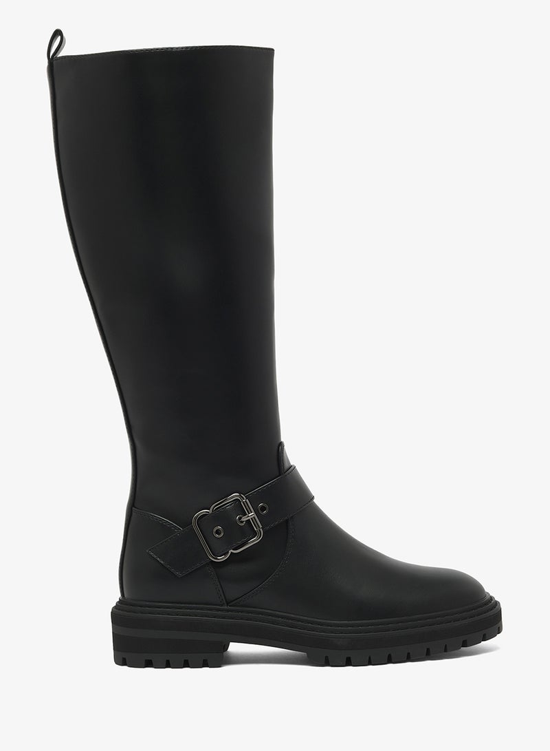 ONLY Beth Buckle Knee Boots - Image 1