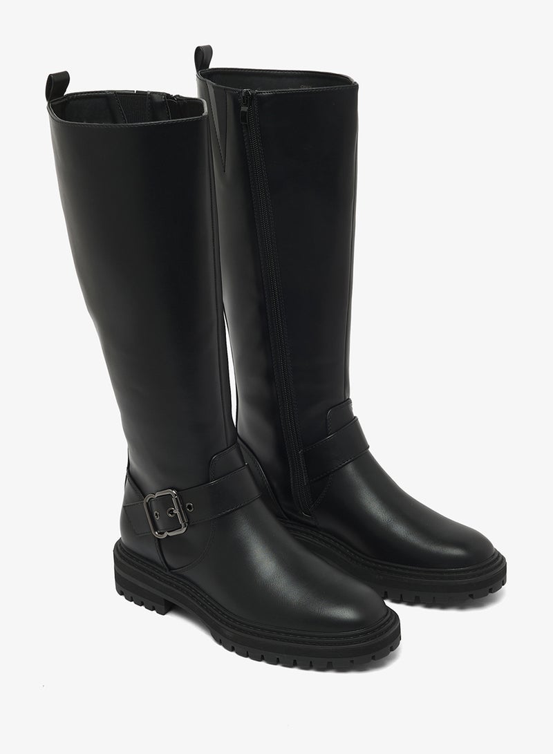 ONLY Beth Buckle Knee Boots - Image 4