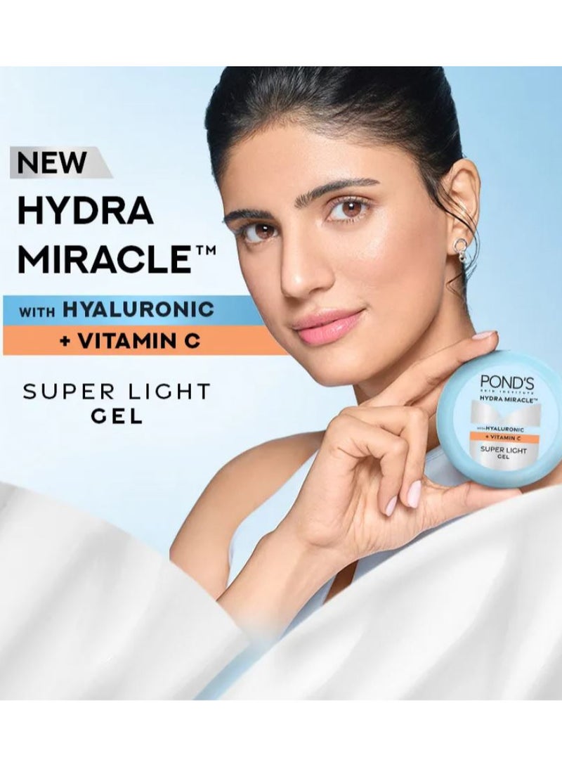 Pond's Hydra Miracle Super Light Gel with Hyaluronic Acid & Vitamin C - 100ml - Image 5