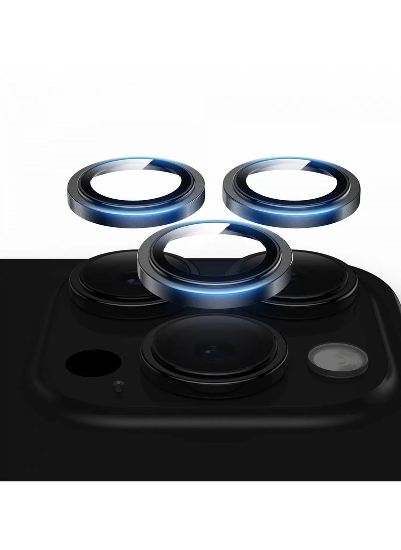 GREEN LION - iPhone 15 Pro/15 Pro Max HD Plus Camera Lens / Anti Fingerprint / Anti Scratch / Anti-Glare Coating / Water Resistant / High Transparency / Full Converge / Maximum Protection - Black - Image 1