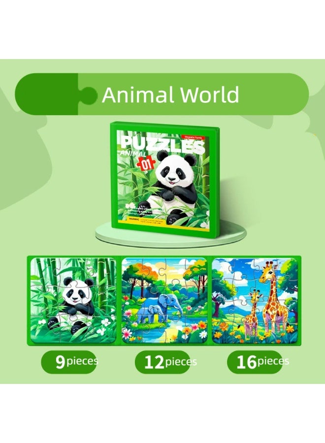 اللغز المغناطيسي للأطفال من عمر 3-6 سنوات المطوية للأطفال لعبة التعليم التعليم التعليم المبكر وأسلوب التنمية المعرفية - Image 4