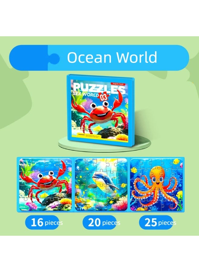 اللغز المغناطيسي للأطفال من عمر 3-6 سنوات المطوية للأطفال لعبة التعليم التعليم التعليم المبكر وأسلوب التنمية المعرفية - Image 5