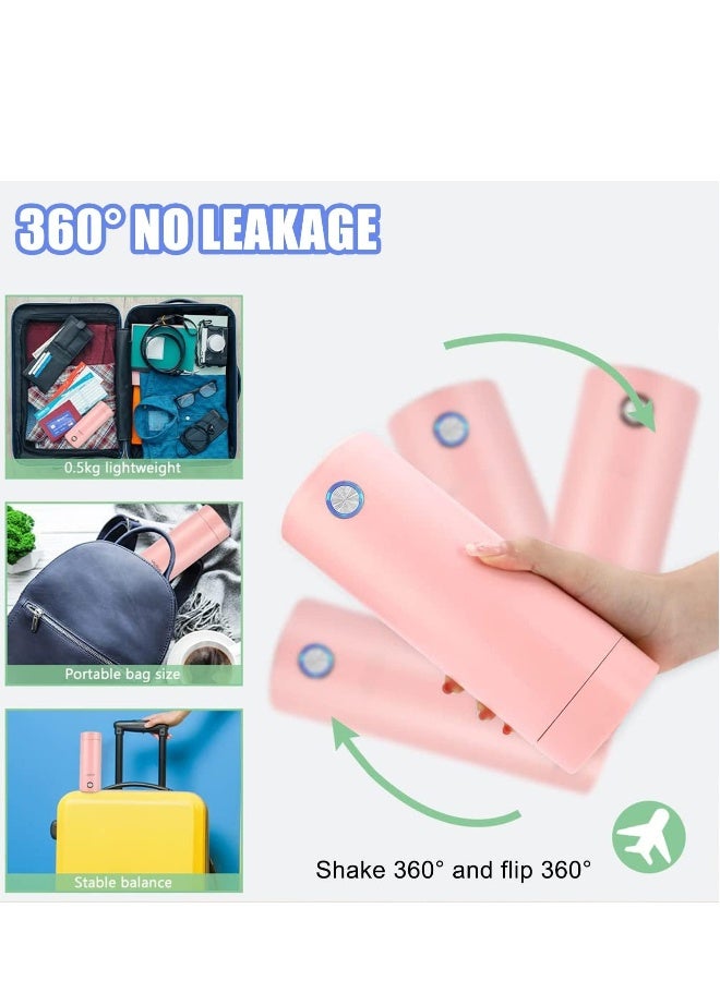 NIBEMINENT Travel Electric Kettle,Small Portable Kettle with Non stick Coating, One Cup Hot Water Maker Travel Kettle,Portable Water Boiler,400 ml pink - Image 5