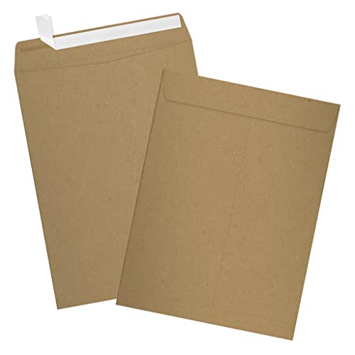 LUXPaper 9 x 12 Open End Envelopes | Peel & Press | Grocery Bag Brown | 70lb. Text | 50 Qty - Image 3