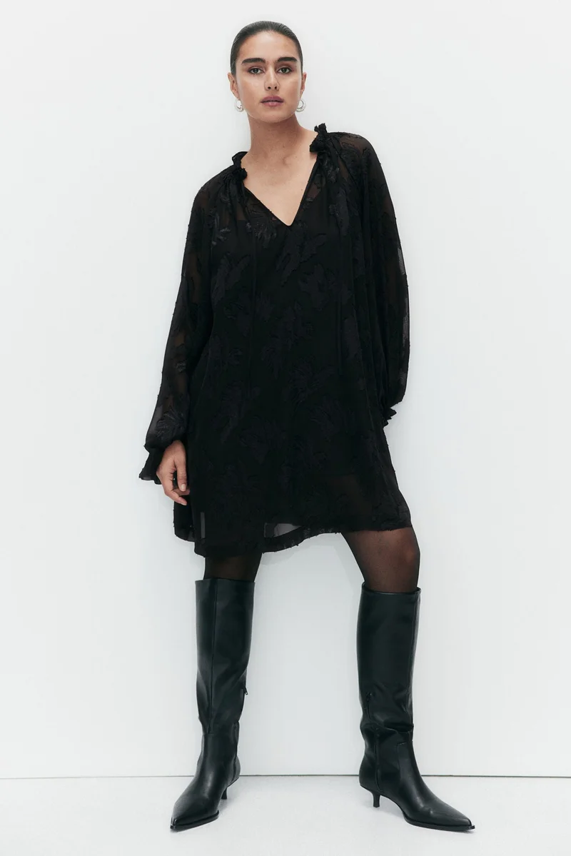 H&M Jacquard-Weave Dress