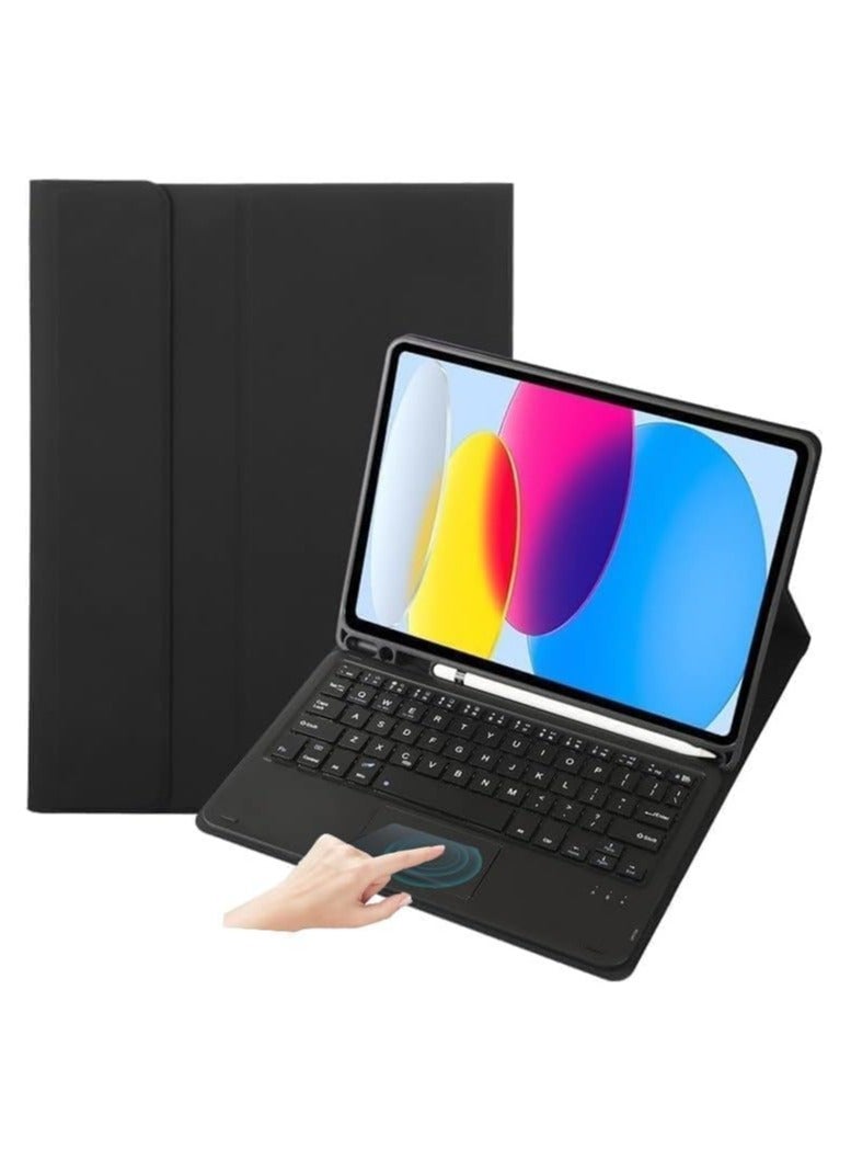 ELTRAZONE iPad Keyboard Case for iPad Apple iPad Pro 11 2018-2020-2021 iPad Cover with Keyboard Built-in Touchpad & Pencil Holder (for iPad 11", Black) - Image 1
