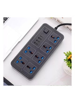 6 Way Port Power Extension Strip with 3 USB and PD Universal Switched Electrical Extension Sockets Power Strip 2Meter Black - pzsku/Z7A4FEE1AEA376EAC4250Z/45/_/1739737765/e524f11f-c722-472b-9ca0-1bb078cf2bf5