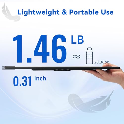 BOSII Portable Monitor for Laptops - Dual 16" IPS FHD 1200P Extended Dual Monitor for Laptop Compatible with Windows Mac Travel Work - Image 5