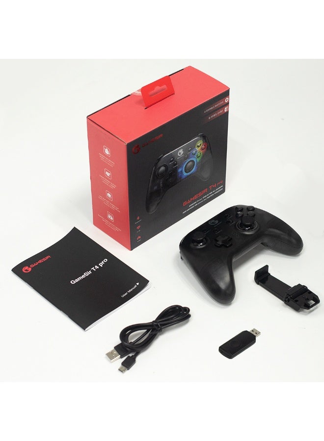 General Classic Wireless Gamepad GameSir T4 Pro Bluetooth Game Controller 2.4G Receiver LED RGB Backlight for Nintendo Switch / PC / iOS /Android  - Image 5