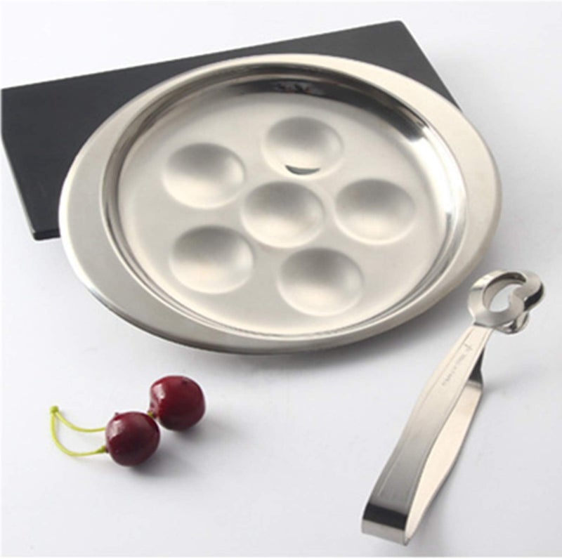 HAN SHENG 6 قطع ملقط حلزون من الفولاذ المقاوم للصدأ لأدوات الطهي في المطبخ وتقديم الطعام في المطاعم - Image 3