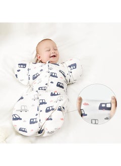 Babycare Babycare - Swaddle Sack With Arms Up - Blue - Small, Swaddle sack, Baby swaddle, Arms up swaddle, Small swaddle blanket, Blue baby swaddle, Infant swaddle sack, Soft swaddle, Baby sleeping sack, Cozy baby swaddle, Arms free swaddle, Breathable baby swaddle, Adjustable swaddle sack, Secure baby swaddle, Comfortable baby sleep sack  - Image 4