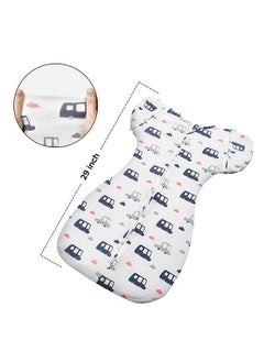 Babycare Babycare - Swaddle Sack With Arms Up - Blue - Small, Swaddle sack, Baby swaddle, Arms up swaddle, Small swaddle blanket, Blue baby swaddle, Infant swaddle sack, Soft swaddle, Baby sleeping sack, Cozy baby swaddle, Arms free swaddle, Breathable baby swaddle, Adjustable swaddle sack, Secure baby swaddle, Comfortable baby sleep sack  - Image 2