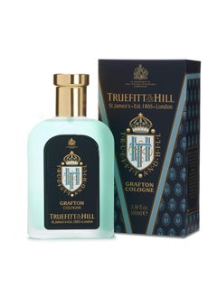 Truefitt & Hill Truefitt & Hill Luxury Cologne - Grafton - Premium Long-Lasting Amber and Leather Men's Fragrance Presented in a Beautifully Etched Traditional Atomizer Bottle - 3.38 oz. 