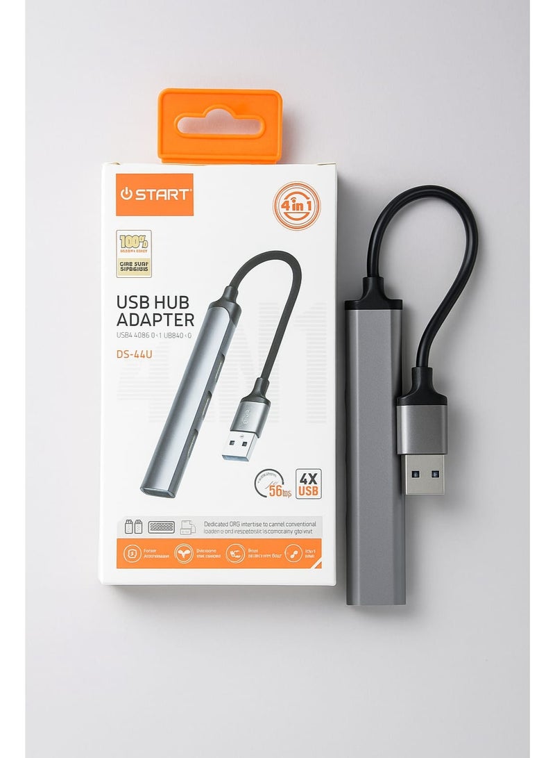 START 4 in 1 USB Hub Adapter, 5Gbps USB 3.0 + 3 USB 2.0 Ports, Compatible with Windows, Mac & Android - Image 3