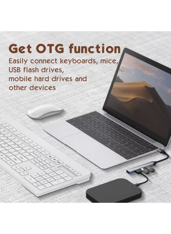 START 4 in 1 USB Hub Adapter, 5Gbps USB 3.0 + 3 USB 2.0 Ports, Compatible with Windows, Mac & Android - Image 5