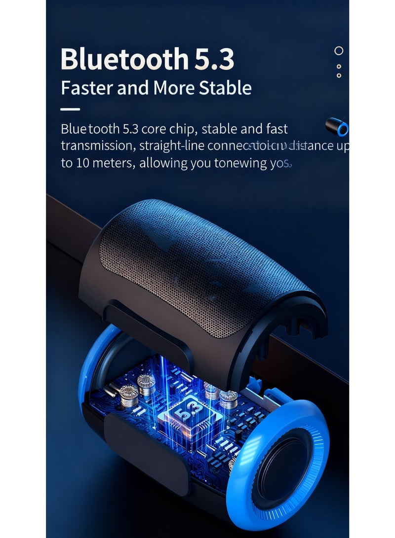 Outdoor Travel Speaker - TSN-1 Model, Stable BT 5.3 Connection, Long Standby, 52mm Loud & Clear Sound - Image 2