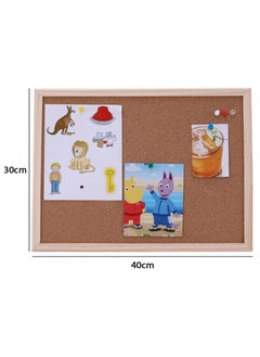 DPTER 30*40cm Cork Board Bulletin Board, Wall-Mounted Presentation, Message Notice Pin Board, Perfect for Office & Home Decor, School, Cubicle  - Image 2