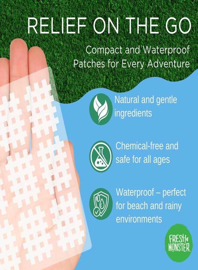 Fresh Monster Bug Bite Itch Relief Patches - for Mosquito & Other Insect Bites, Instant Bug Bite Relief for Kids & Adults, Natural & Toxin-Free, 45 Count - Image 3