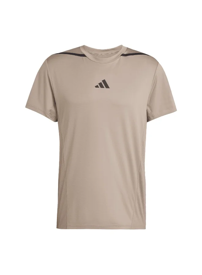 adidas Adidas D4T Ps Tee Brown T-Shirt (Short Sleeve) T-Shirts For Men