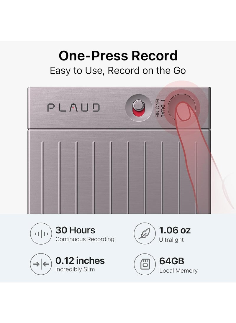 PLAUD - Note AI Voice Record (SPLAUD Starlight) - Image 1