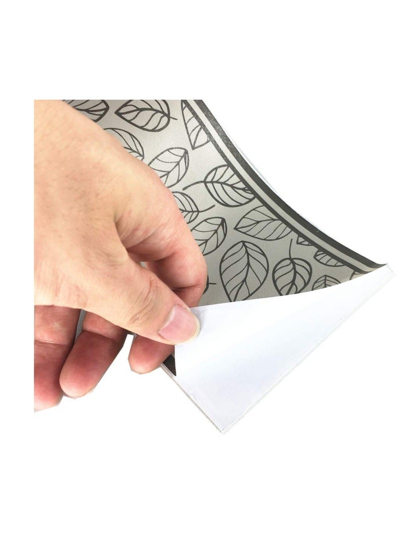 3D Decorative Floral Molding Waterproof Wallpaper Border Peel and Stick for Bathroom Kitchen Counter Top Backsplash Tiles Sticker,4 Inch by 16.4Ft (Sliver) - Image 5