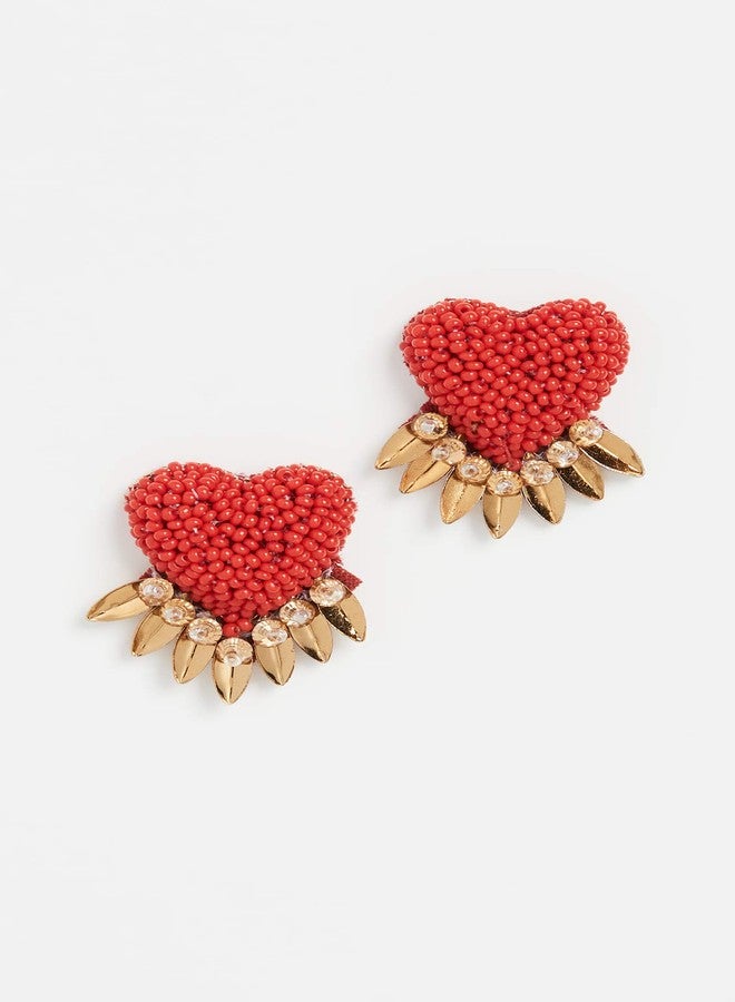Deepa Gurnani Women's Deepa by Deepa Gurnani Danika Earrings, Red, One Size - Image 2