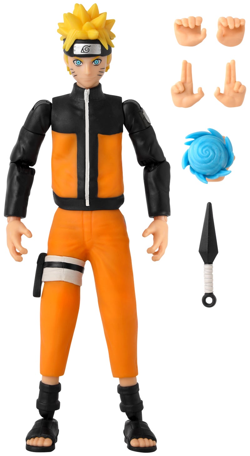 Bandai Anime Heroes Naruto Uzumaki Renewal Collectible Figure 6.5-Inches | Naruto Shippuden | Collectible Action Figure | Interchangeable Hands | Display Figure | Character Figure | Perfect Gift for Collectors, Manga & Anime Lovers! - Image 2