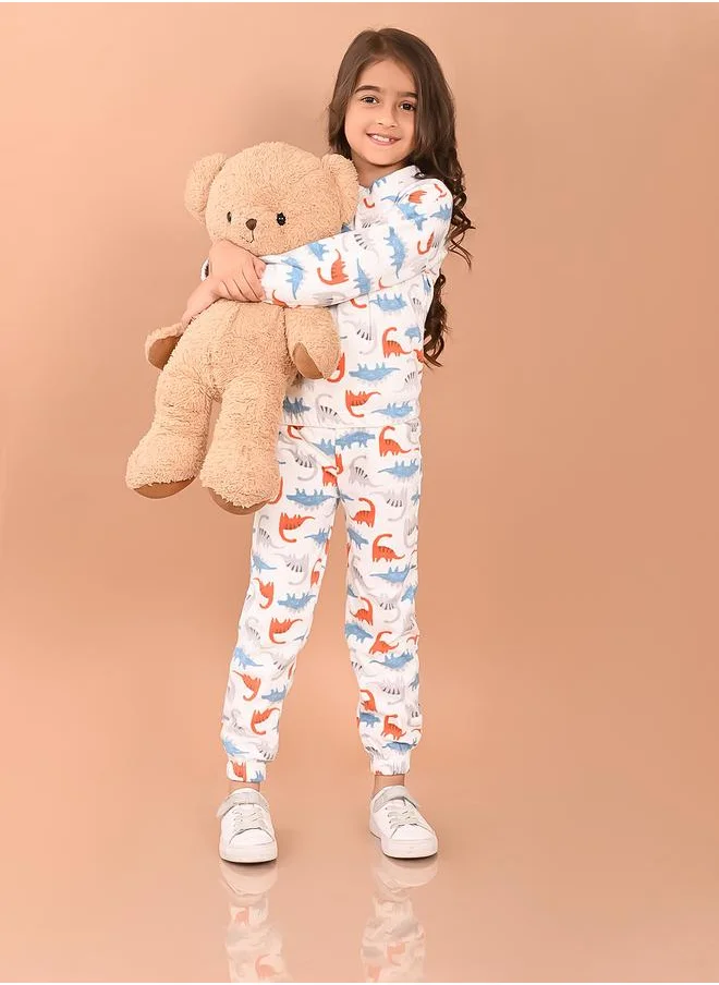 LILPICKS Dinosaur Print Sweatshirt & Joggers Set by Styli