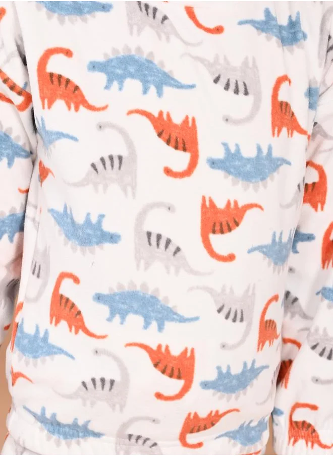 LILPICKS Dinosaur Print Sweatshirt & Joggers Set by Styli