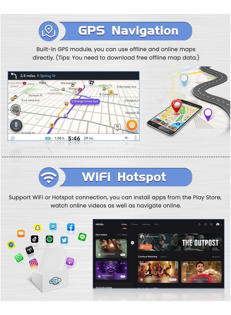 WINCA Android screen For Kia Sportage 2018 2019 2020 Support Apple Carplay wireless Full Touch Multimedia Monitor & Screen Video Players, Support 1024x768P RAM 4GB, ROM 32 - Image 4