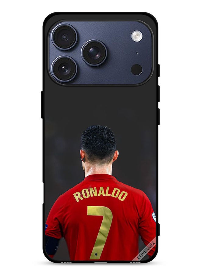Covernex Apple iPhone 17 Pro Protective Case Cover Ronaldo The Goat Of Football - Image 1