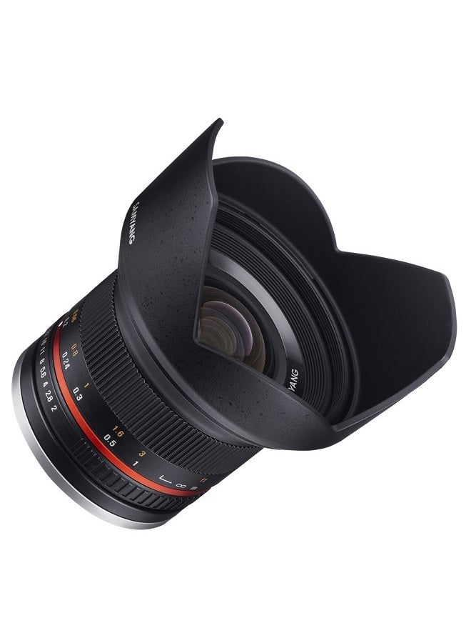 Samyang Sy12M-Fx-Bk 12mm F2.0 Ultra Wide Angle Lens For Fujifilm X-Mount Cameras, Black - Image 1