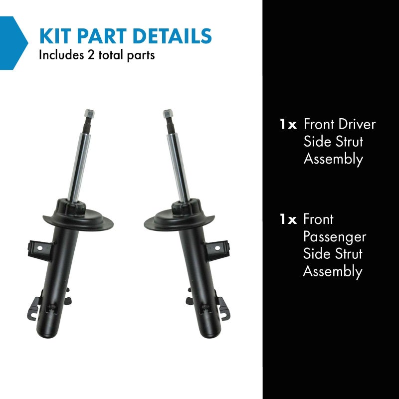 Generic TRQ Front Strut Assembly Set Compatible with 2002-2008 Mini Cooper  - Image 2