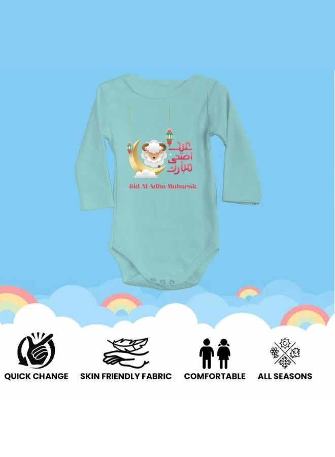 PRINTSHOP4ME Baby Bodysuits Newborn Eid Romper Long Sleeve Envelope Neck Outfit Romper Bakra Eid Romper Eid-Al-Adha Mubarak With Family  - Image 5