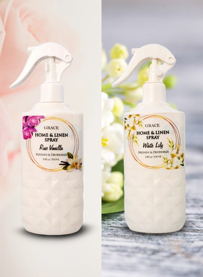 Grace Perfumes Rose Vanilla and White Lily Fragrances, 2 Pack - Image 2