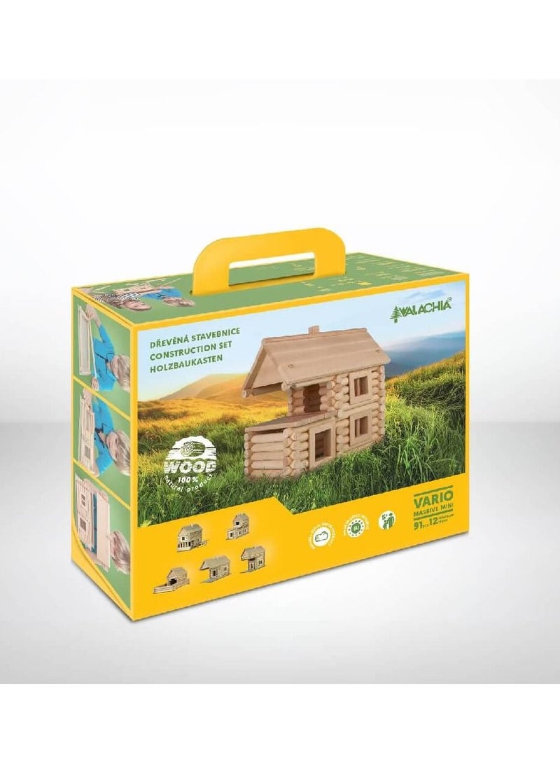 WALACHIA Vario Masive Mini Wood Building Toy - 91 Pieces - Image 2