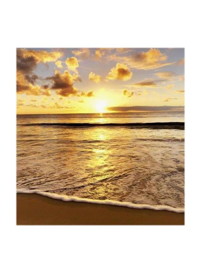RYN The Sunset Sea MDF Wall Art Multicolour 30x30centimeter - Image 2