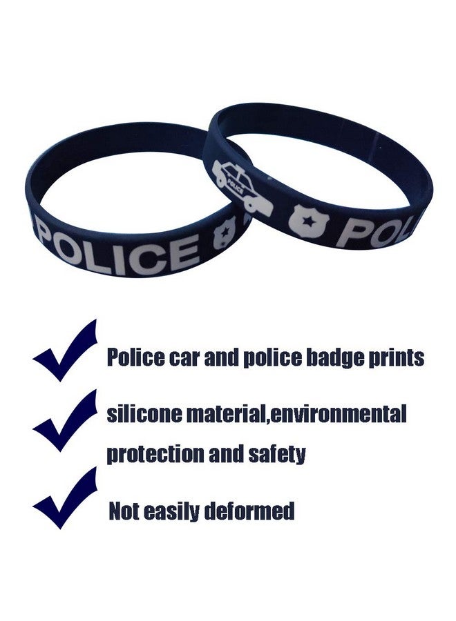 كوبا بلاي 24 قطعة حفلة الشرطة المفضلة الأساور المطاطية الشرطة حفلة عيد ميلاد لوازم زينة الأشياء الجيدة حقيبة المواد الأساور سيليكون - Image 4