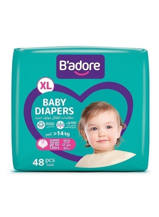 b'adore. حفاضات أطفال XL، 14 كجم، ماليزيا