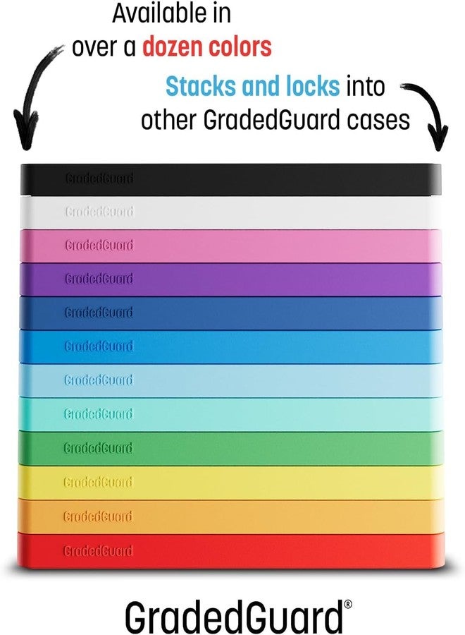 GradedGuard Graded Card Guard Case for Standard BGS Slab Case | Transparent Deep Colors | High Gloss Finish | Stackable | Made to Fit BGS | Solid TPU and PC Design. (Ruby) - Image 4