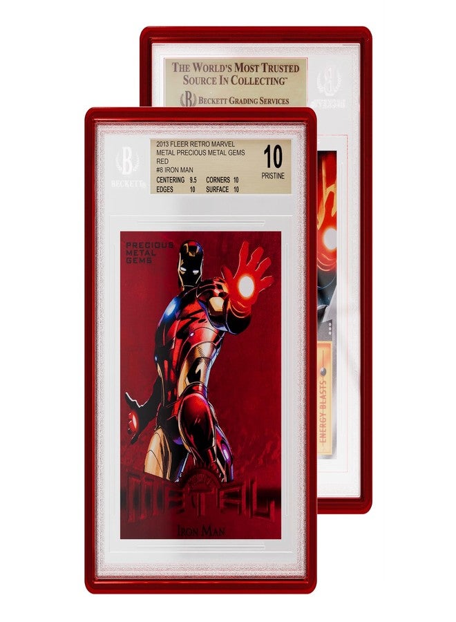 GradedGuard Graded Card Guard Case for Standard BGS Slab Case | Transparent Deep Colors | High Gloss Finish | Stackable | Made to Fit BGS | Solid TPU and PC Design. (Ruby) - Image 2