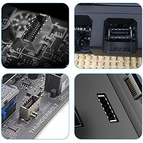 XMSJSIY USB 3.1 Type-E Male to USB 19/20 Pin Header Male Adapter Extension Cable for Motherboard for 30cm - Image 4