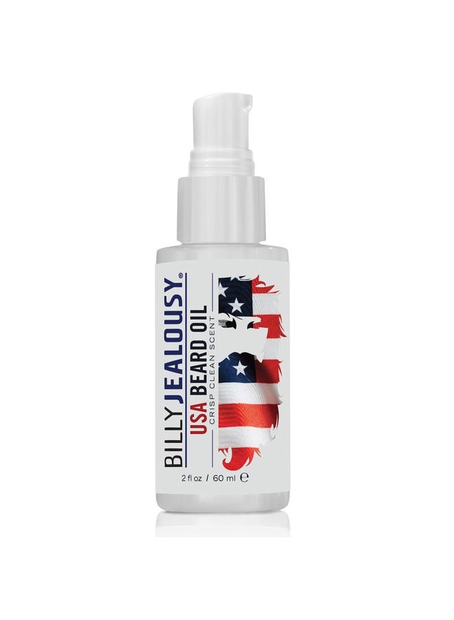 Billy Jealousy USA Beard Oil With Jojoba, Avocado and Sunflower Oil, 2 Fl Oz - Image 1