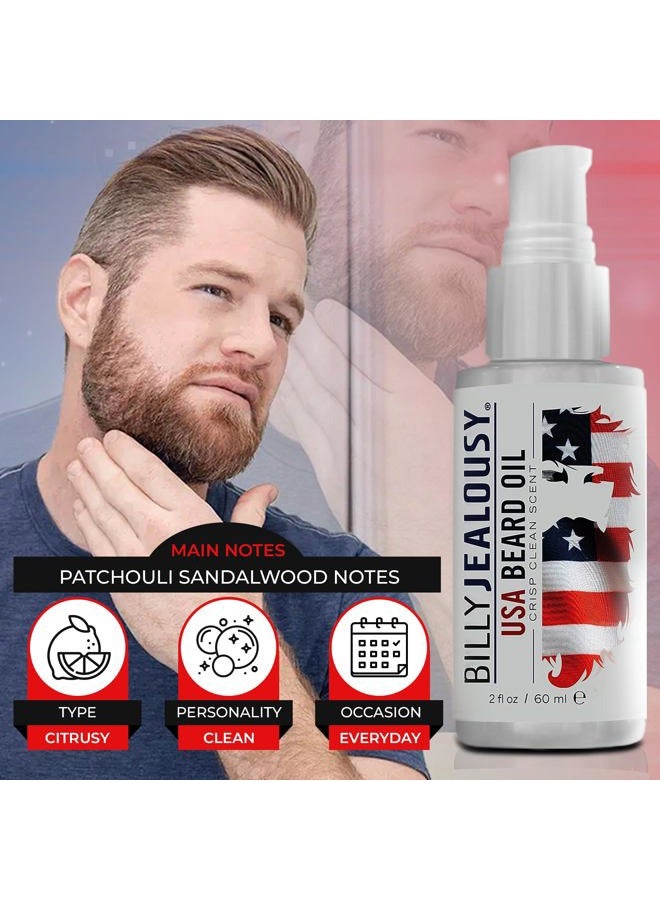 Billy Jealousy USA Beard Oil With Jojoba, Avocado and Sunflower Oil, 2 Fl Oz - Image 4