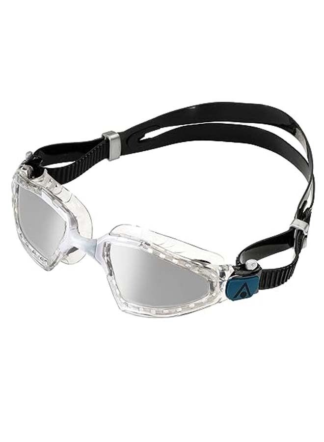 Aqua Sphere Aquasphere Kayenne Pro Adult Swimming Goggles Silver Titanium Mirror