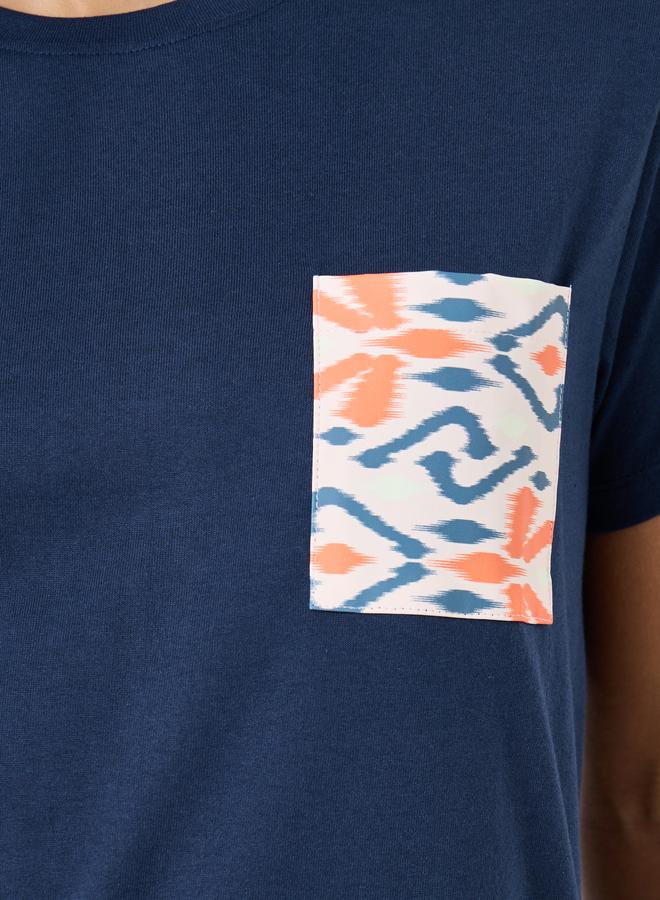 ستايلي طقم تيشيرت جيوب أزتيك وشورت بخصر مكشكش - Image 4