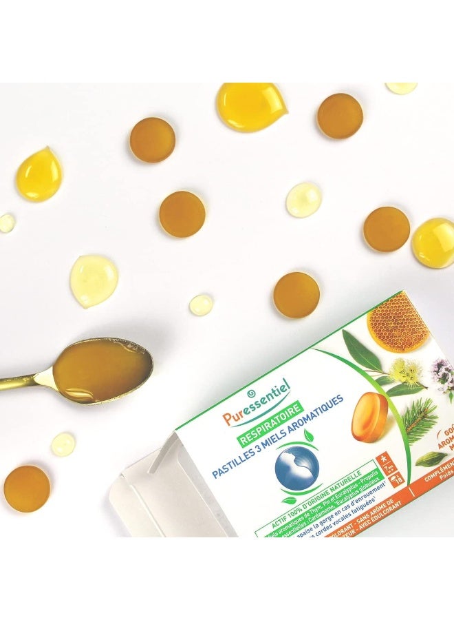 Puressentiel أقراص تنفسية مع 3 أنواع من العسل العطري - Image 5