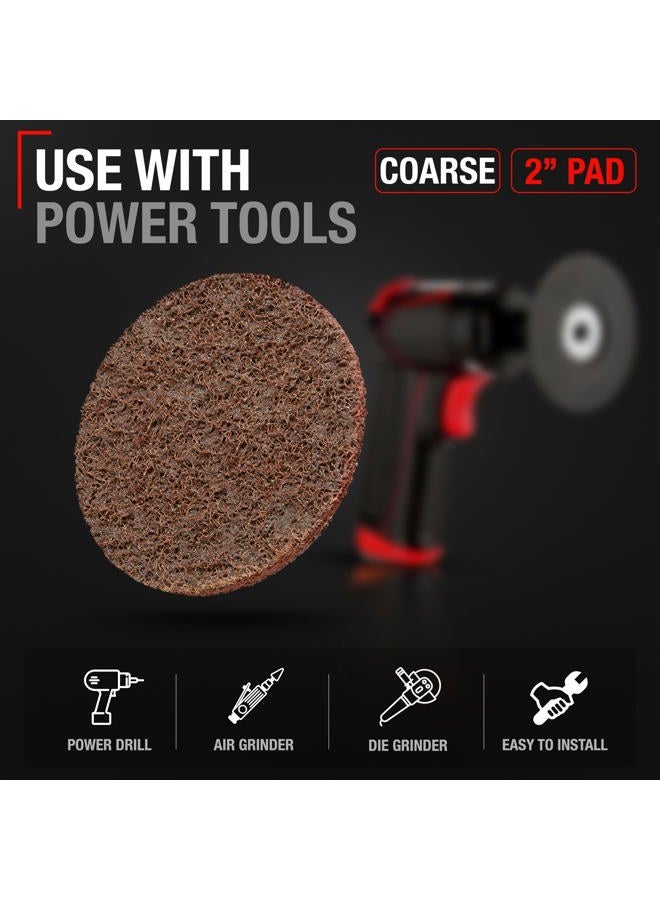 T1A TRUBUILT1 AUTOMOTIVE 1 Conditioning Disc SC-DB, Coarse 2", Type "R" | Package of 25 2 inch Grinding Disks | Compare to 3M 07480 2" Coarse Surface Conditioning Discs - Image 2